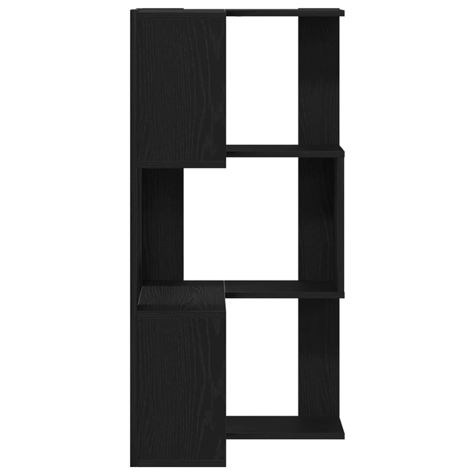Bücherregal Schwarz Eichen-Optik 50 x 50 x 102 cm