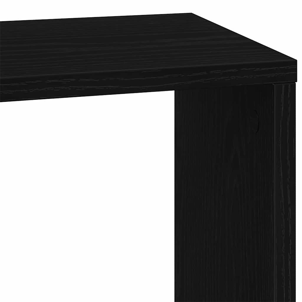 Bücherregal Schwarz Eichen-Optik 45 x 23,5 x 162,5 cm