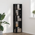 Bücherregal Schwarz Eichen-Optik 45 x 23,5 x 162,5 cm