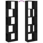 Bücherregal Schwarz Eichen-Optik 45 x 23,5 x 162,5 cm