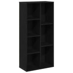Bücherregal Schwarz Eichen-Optik 50 x 25 x 102 cm