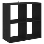 Bücherregal Schwarz Eichen-Optik 68,5 x 32 x 68,5 cm