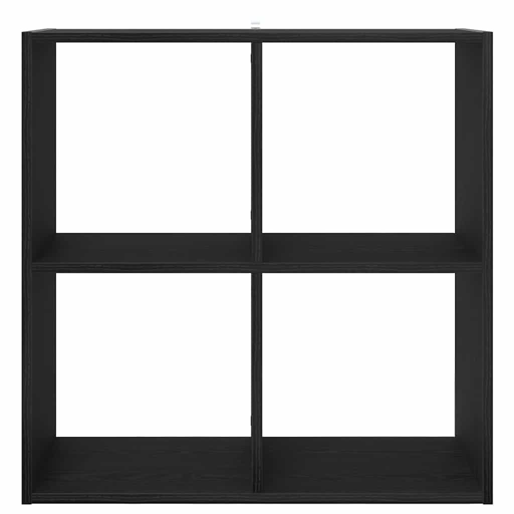 Bücherregal Schwarz Eichen-Optik 68,5 x 32 x 68,5 cm