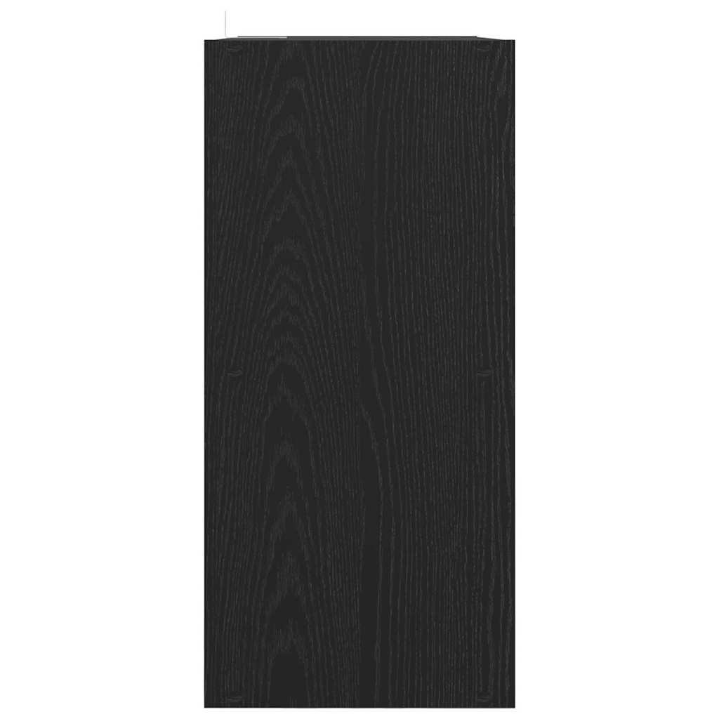 Bücherregal Schwarz Eichen-Optik 68,5 x 32 x 68,5 cm