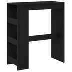 Bartisch mit Regal Schwarz Eichen-Optik 90x40x103,5 cm
