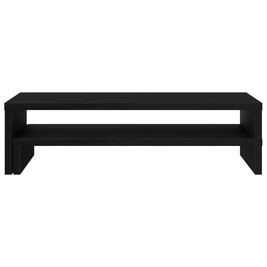 Monitorständer Schwarz Eichen-Optik 54x22x15 cm Holzwerkstoff