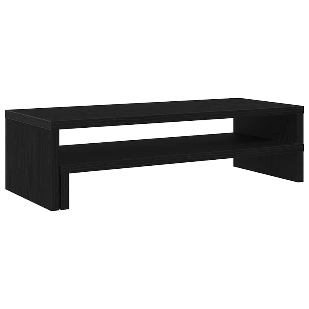 Monitorständer Schwarz Eichen-Optik 54x22x15 cm Holzwerkstoff