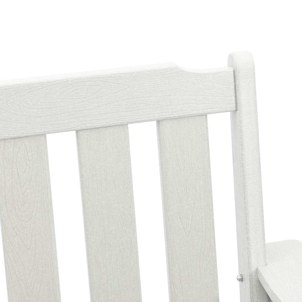 Garten-Esszimmerstuhl 2 pcs Weiß 65,5 x 59 x 88 cm HDPE