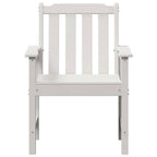 Garten-Esszimmerstuhl 2 pcs Weiß 65,5 x 59 x 88 cm HDPE