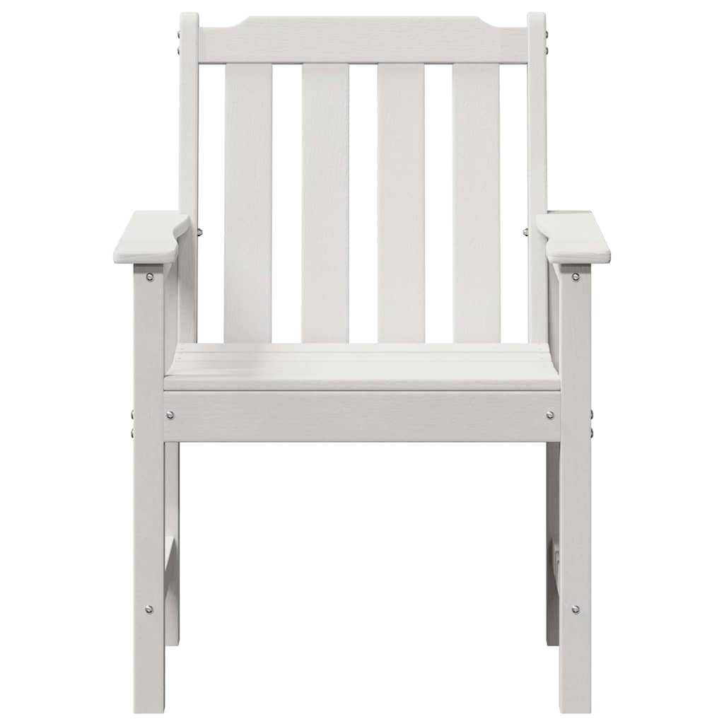 Garten-Esszimmerstuhl 2 pcs Weiß 65,5 x 59 x 88 cm HDPE