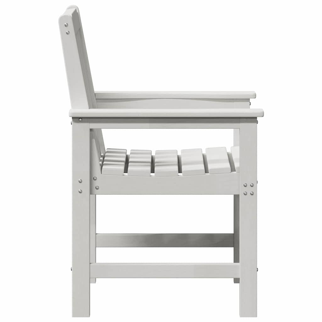Garten-Esszimmerstuhl 2 pcs Weiß 65,5 x 59 x 88 cm HDPE
