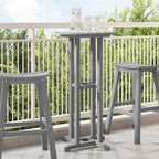 Bartisch Hellgrau 55 x 55 x 107 cm Polyethylen