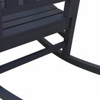 Schaukelstuhl für den Garten Marineblau 92 x 70 x 108cm HDPE