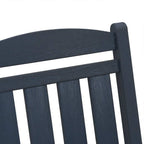 Schaukelstuhl für den Garten Marineblau 92 x 70 x 108cm HDPE