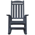 Schaukelstuhl für den Garten Marineblau 92 x 70 x 108cm HDPE