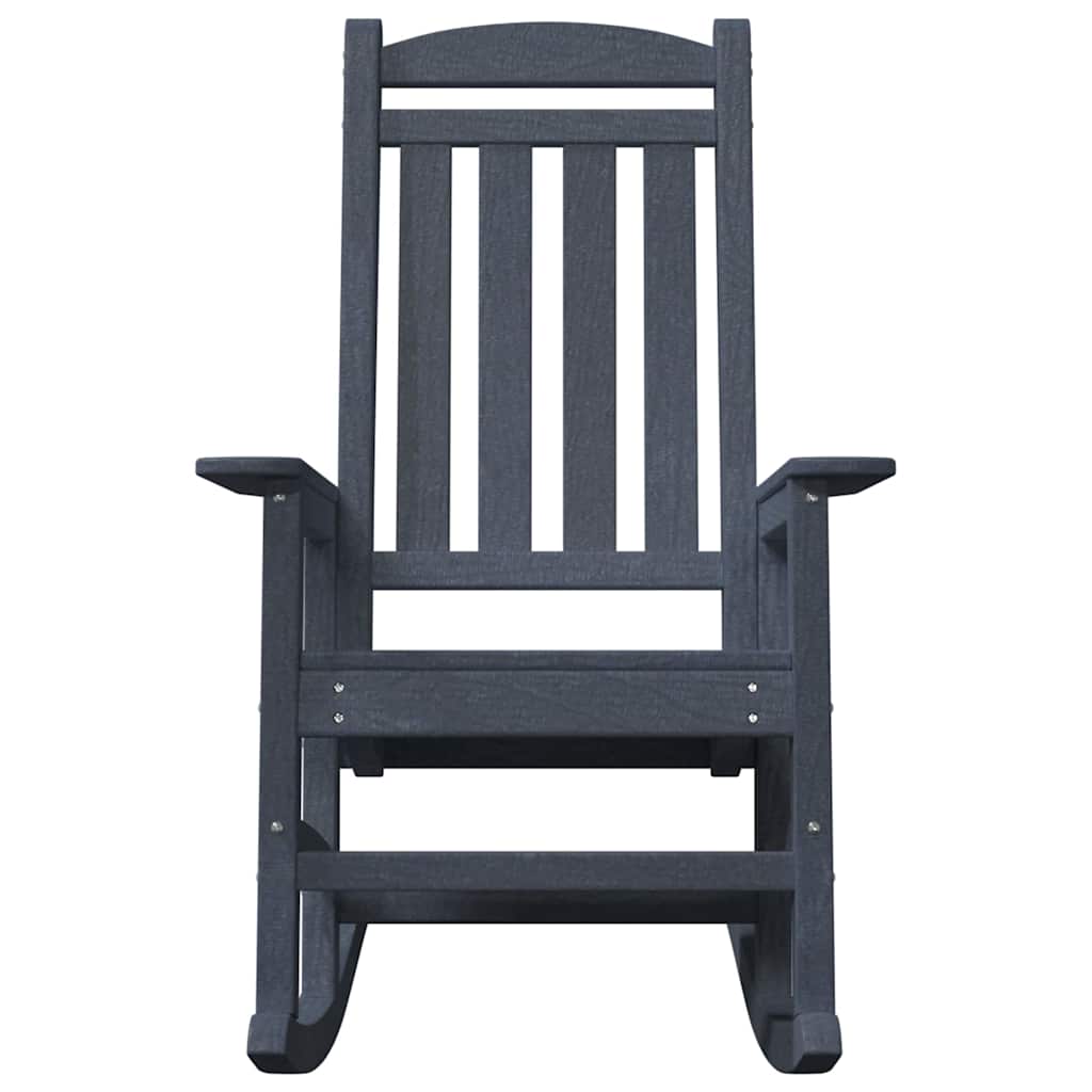 Schaukelstuhl für den Garten Marineblau 92 x 70 x 108cm HDPE