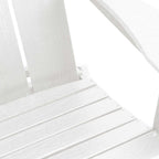 Klappbarer Adirondack-Stuhl Weiß 80,5 x 74,5 x 92 cm HDPE