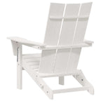 Klappbarer Adirondack-Stuhl Weiß 80,5 x 74,5 x 92 cm HDPE