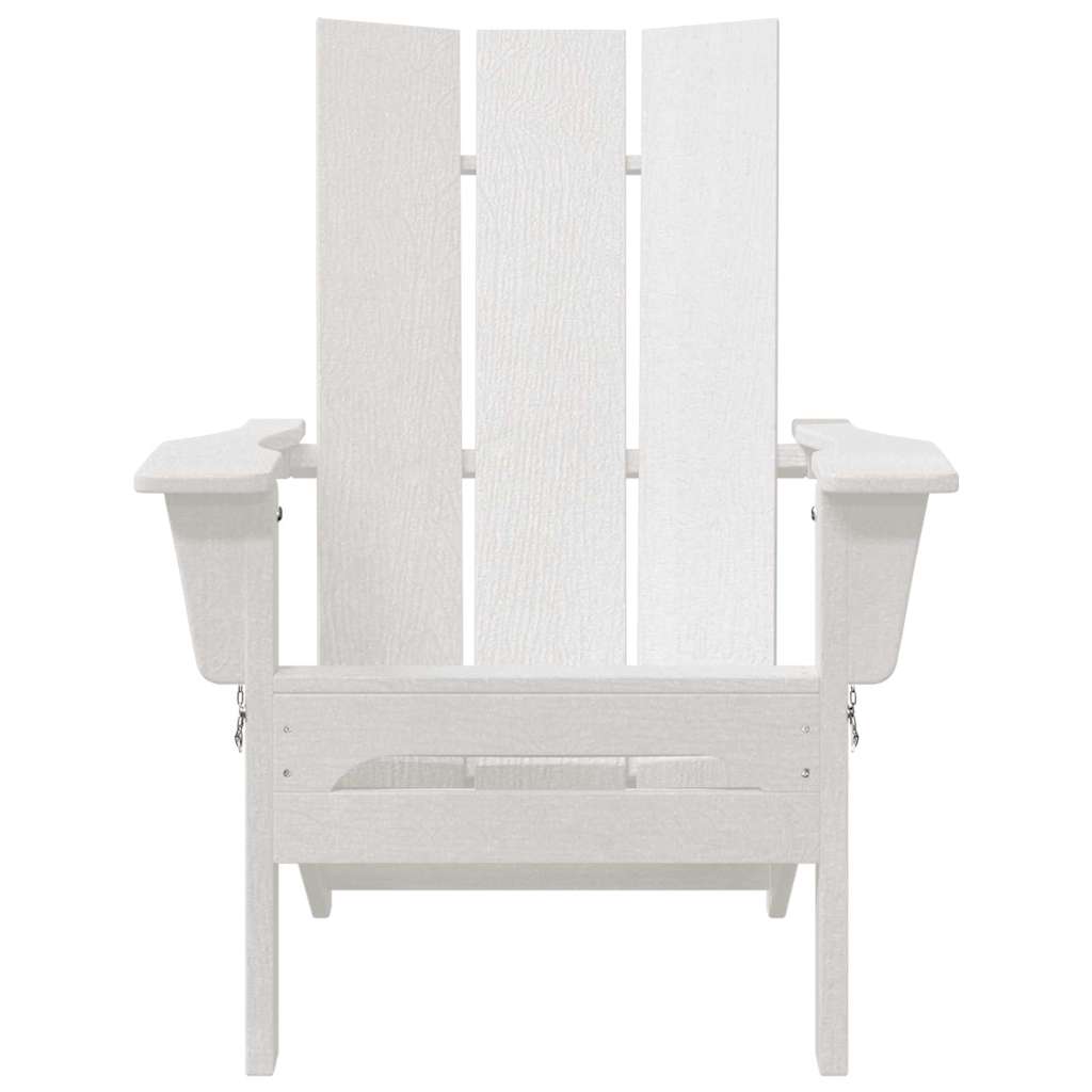 Klappbarer Adirondack-Stuhl Weiß 80,5 x 74,5 x 92 cm HDPE