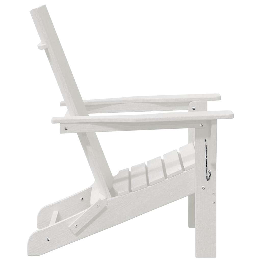 Klappbarer Adirondack-Stuhl Weiß 80,5 x 74,5 x 92 cm HDPE