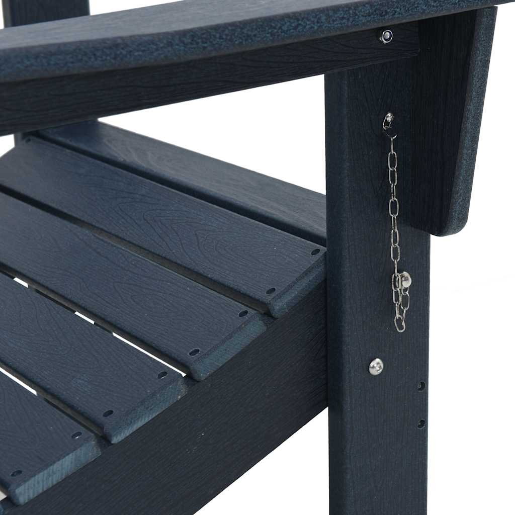 Klappbarer Adirondack-Stuhl Marineblau 80,5 x 74,5 x 92 cm HDPE