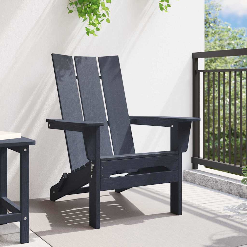 Klappbarer Adirondack-Stuhl Marineblau 80,5 x 74,5 x 92 cm HDPE