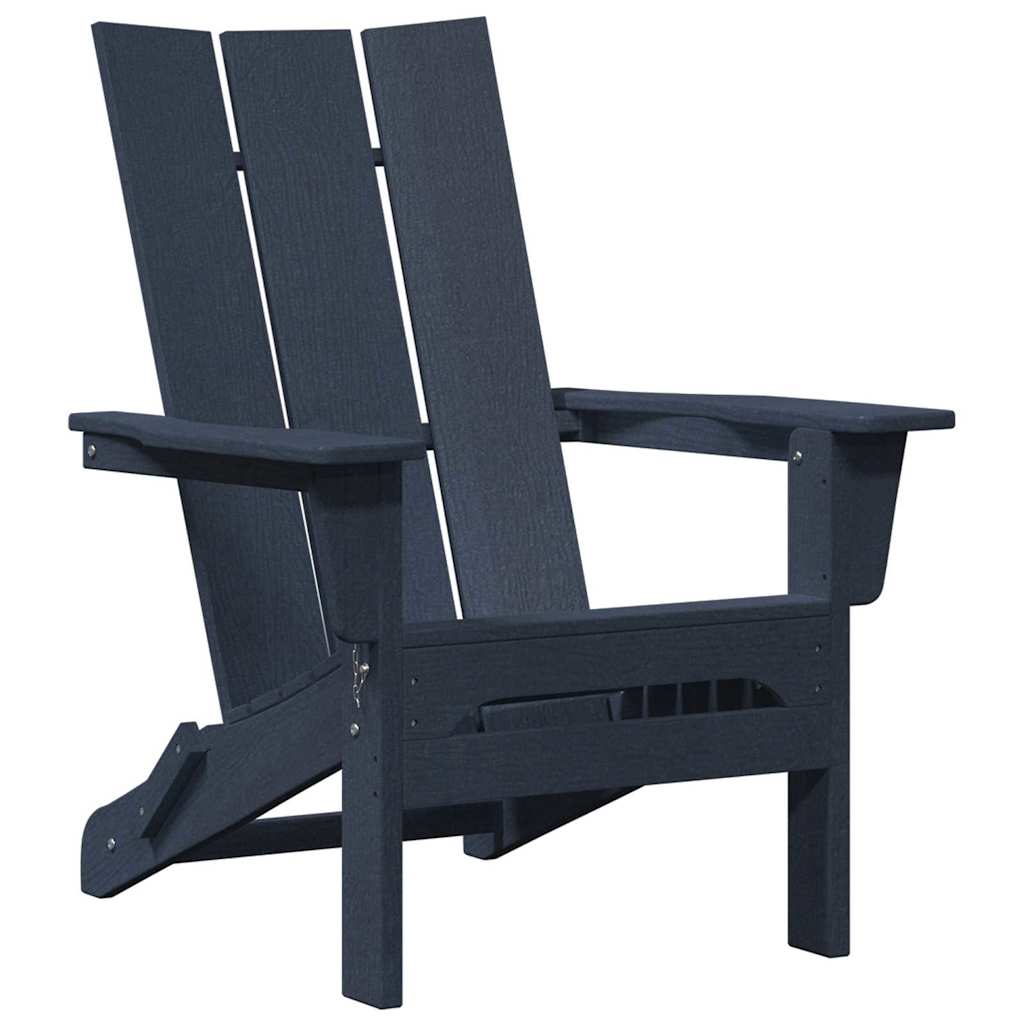 Klappbarer Adirondack-Stuhl Marineblau 80,5 x 74,5 x 92 cm HDPE