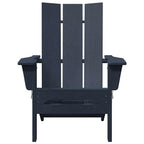 Klappbarer Adirondack-Stuhl Marineblau 80,5 x 74,5 x 92 cm HDPE