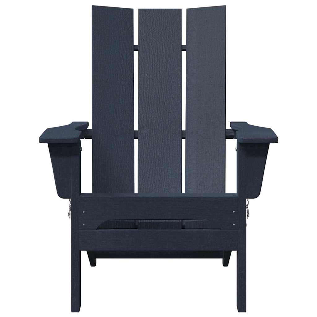 Klappbarer Adirondack-Stuhl Marineblau 80,5 x 74,5 x 92 cm HDPE
