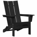 Klappbarer Adirondack-Stuhl Schwarz 80,5 x 74,5 x 92 cm HDPE