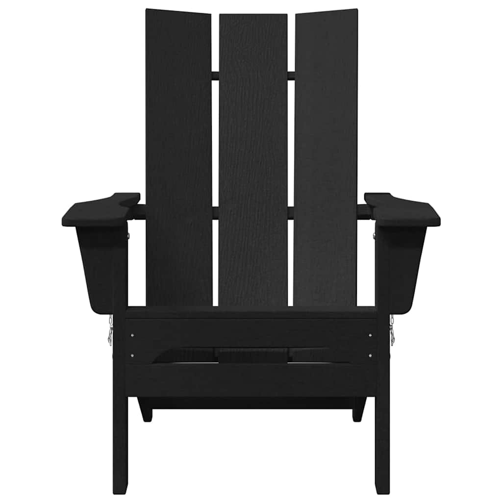 Klappbarer Adirondack-Stuhl Schwarz 80,5 x 74,5 x 92 cm HDPE