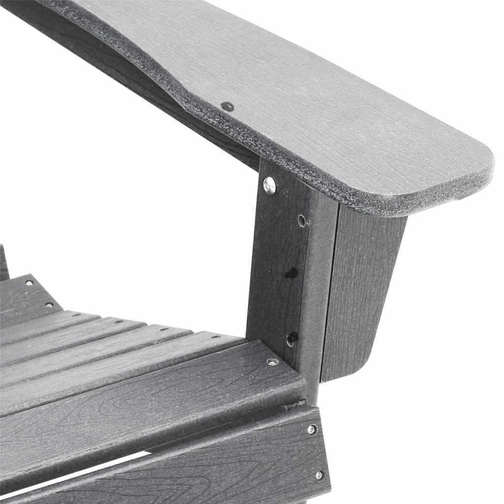 Adirondack-Stuhl Hellgrau 82 x 74 x 92 cm HDPE