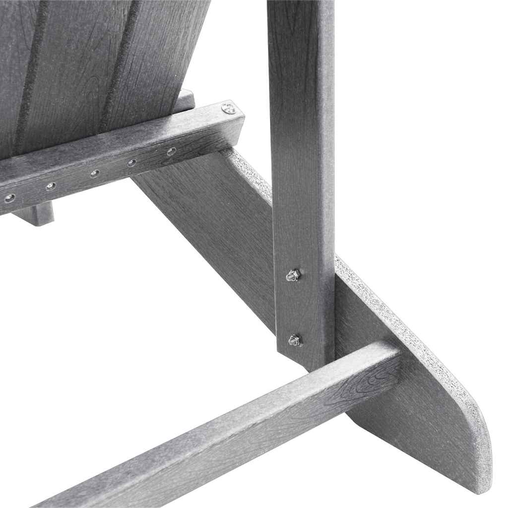 Adirondack-Stuhl Hellgrau 82 x 74 x 92 cm HDPE