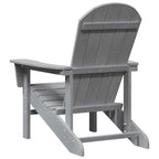Adirondack-Stuhl Hellgrau 82 x 74 x 92 cm HDPE