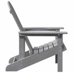 Adirondack-Stuhl Hellgrau 82 x 74 x 92 cm HDPE