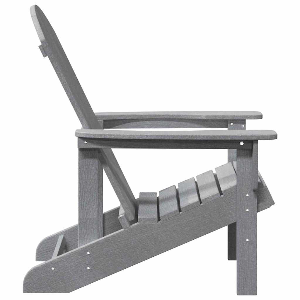 Adirondack-Stuhl Hellgrau 82 x 74 x 92 cm HDPE