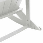 Adirondack-Schaukelstuhl Weiß 92 x 73,5 x 92 cm HDPE