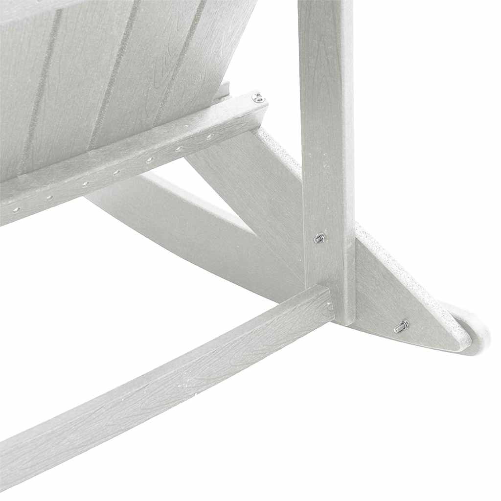 Adirondack-Schaukelstuhl Weiß 92 x 73,5 x 92 cm HDPE