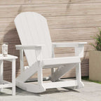 Adirondack-Schaukelstuhl Weiß 92 x 73,5 x 92 cm HDPE