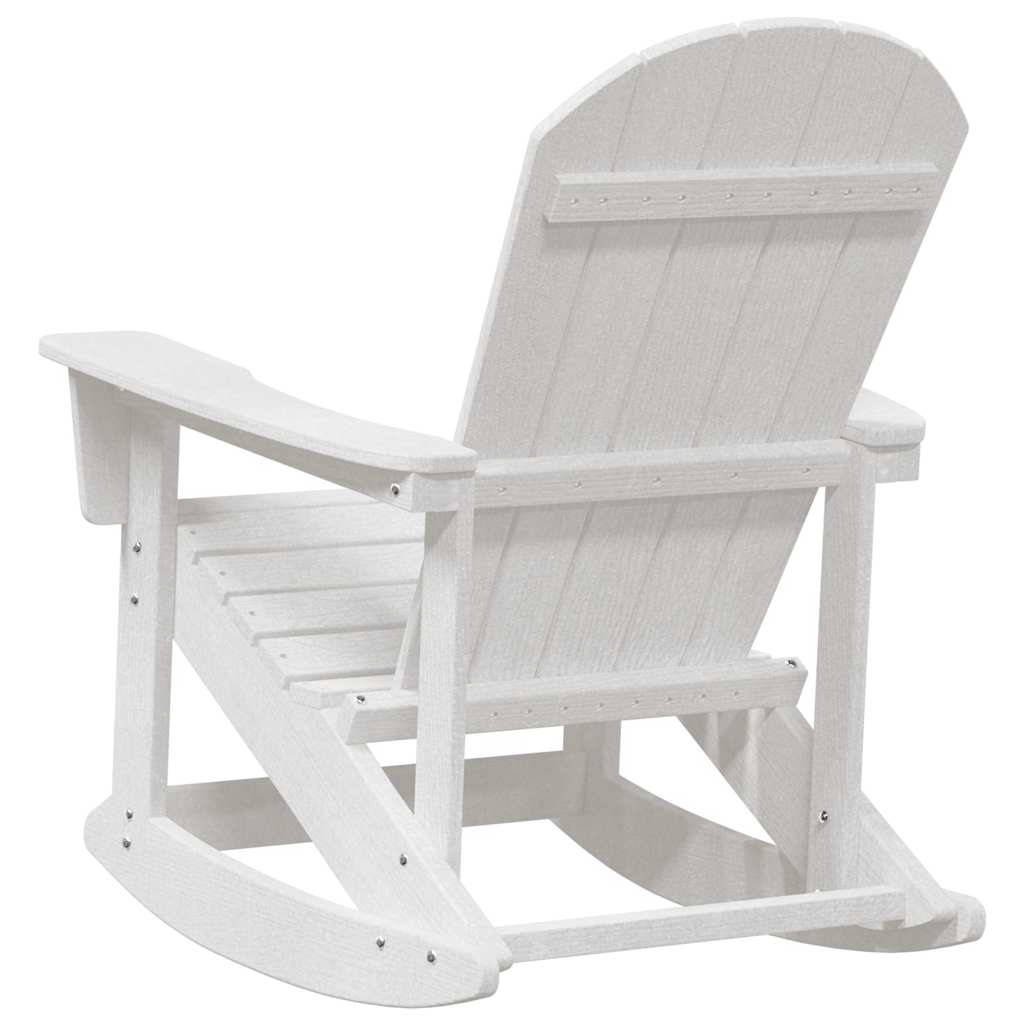 Adirondack-Schaukelstuhl Weiß 92 x 73,5 x 92 cm HDPE