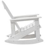 Adirondack-Schaukelstuhl Weiß 92 x 73,5 x 92 cm HDPE
