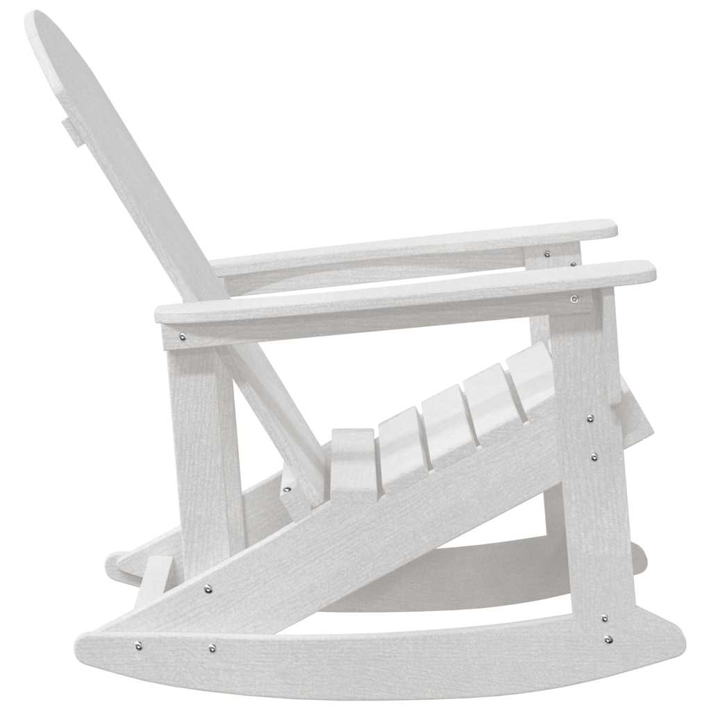 Adirondack-Schaukelstuhl Weiß 92 x 73,5 x 92 cm HDPE