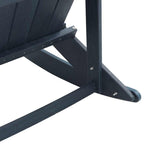 Adirondack-Schaukelstuhl Marineblau 92 x 73,5 x 92 cm HDPE