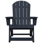 Adirondack-Schaukelstuhl Marineblau 92 x 73,5 x 92 cm HDPE