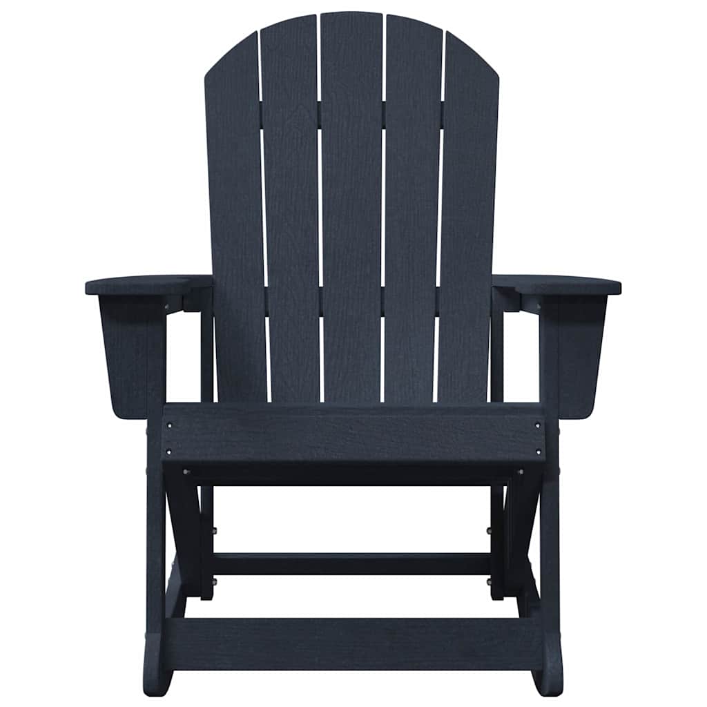 Adirondack-Schaukelstuhl Marineblau 92 x 73,5 x 92 cm HDPE