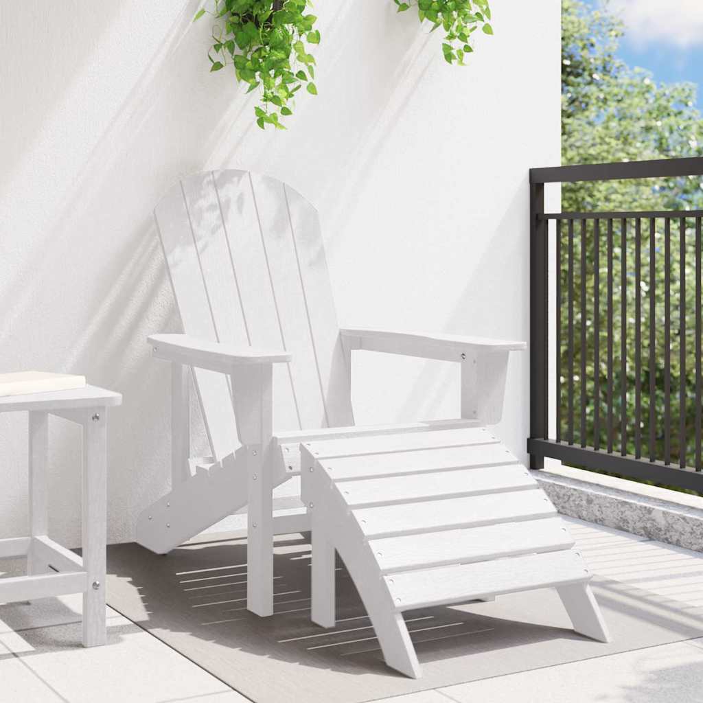 Adirondack-Stuhl Weiß 82 x 74 x 92 cm HDPE