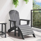 Adirondack-Stuhl Hellgrau 82 x 74 x 92 cm HDPE