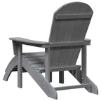 Adirondack-Stuhl Hellgrau 82 x 74 x 92 cm HDPE