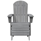 Adirondack-Stuhl Hellgrau 82 x 74 x 92 cm HDPE