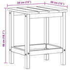 Beistelltisch Marineblau 38 x 38 x 46 cm Polyethylen